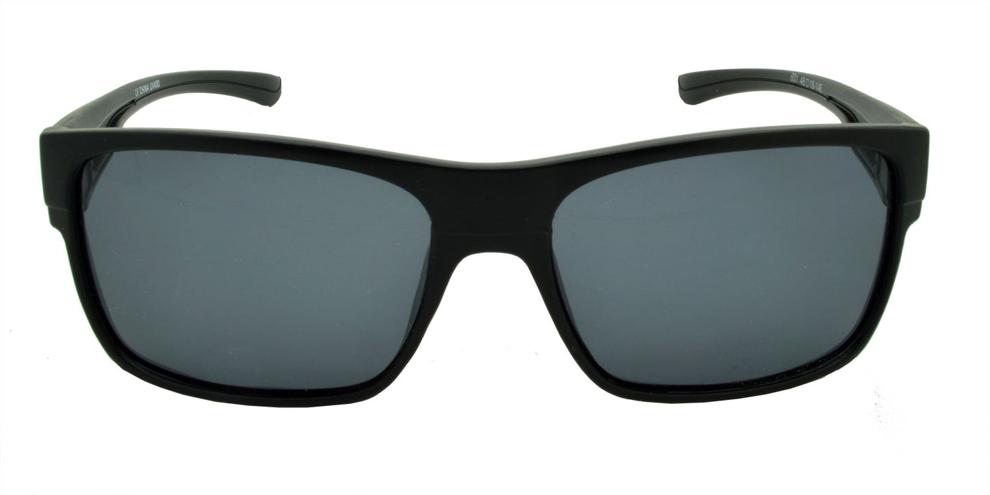 601 Polarised Sunglasses Matte Black with Grey Lens