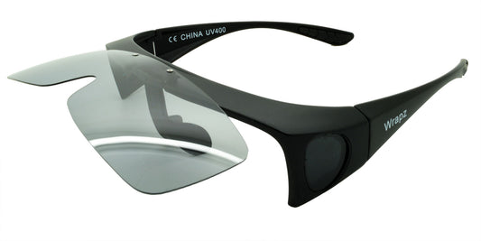 8118 Polarised Photochromic Transition Fit Over Sunglasses Matte Black