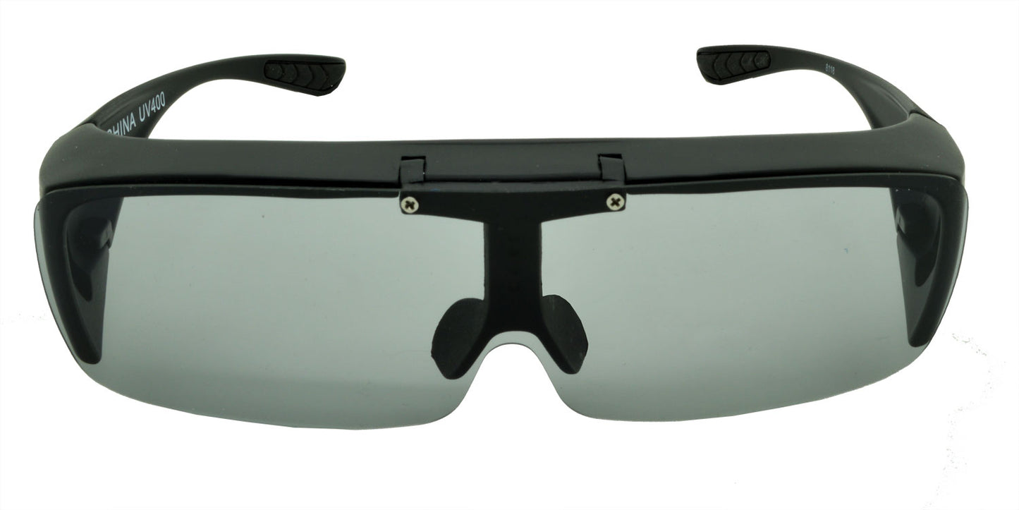 8118 Polarised Photochromic Transition Fit Over Sunglasses Matte Black