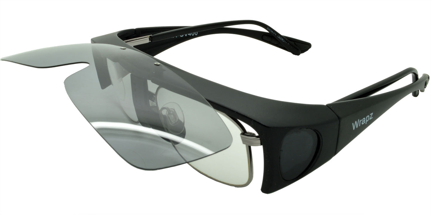 8118 Polarised Photochromic Transition Fit Over Sunglasses Matte Black