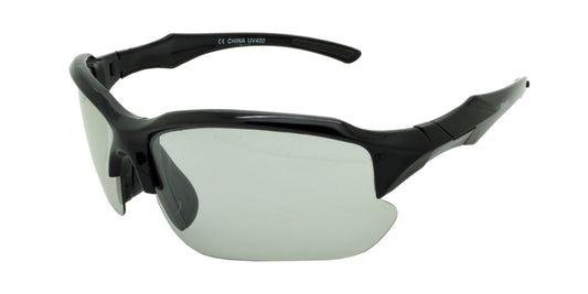 9301 Polarised Photochromic Transition Sport Sunglasses Gloss Black