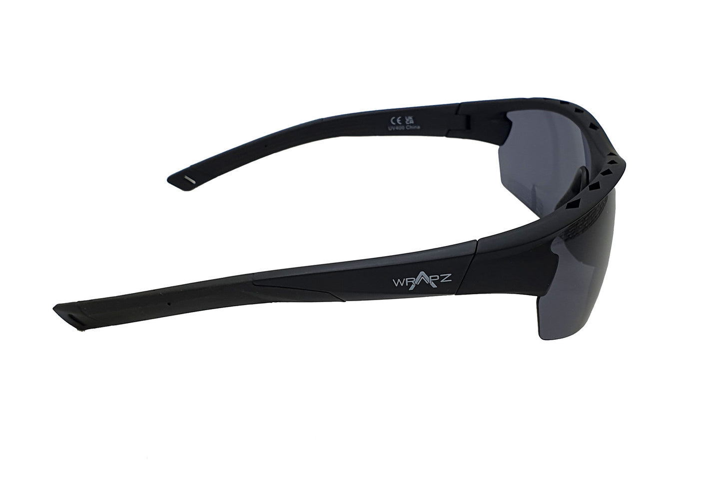 Vortex Matt Black Vented Frame - Grey Lens Polarised