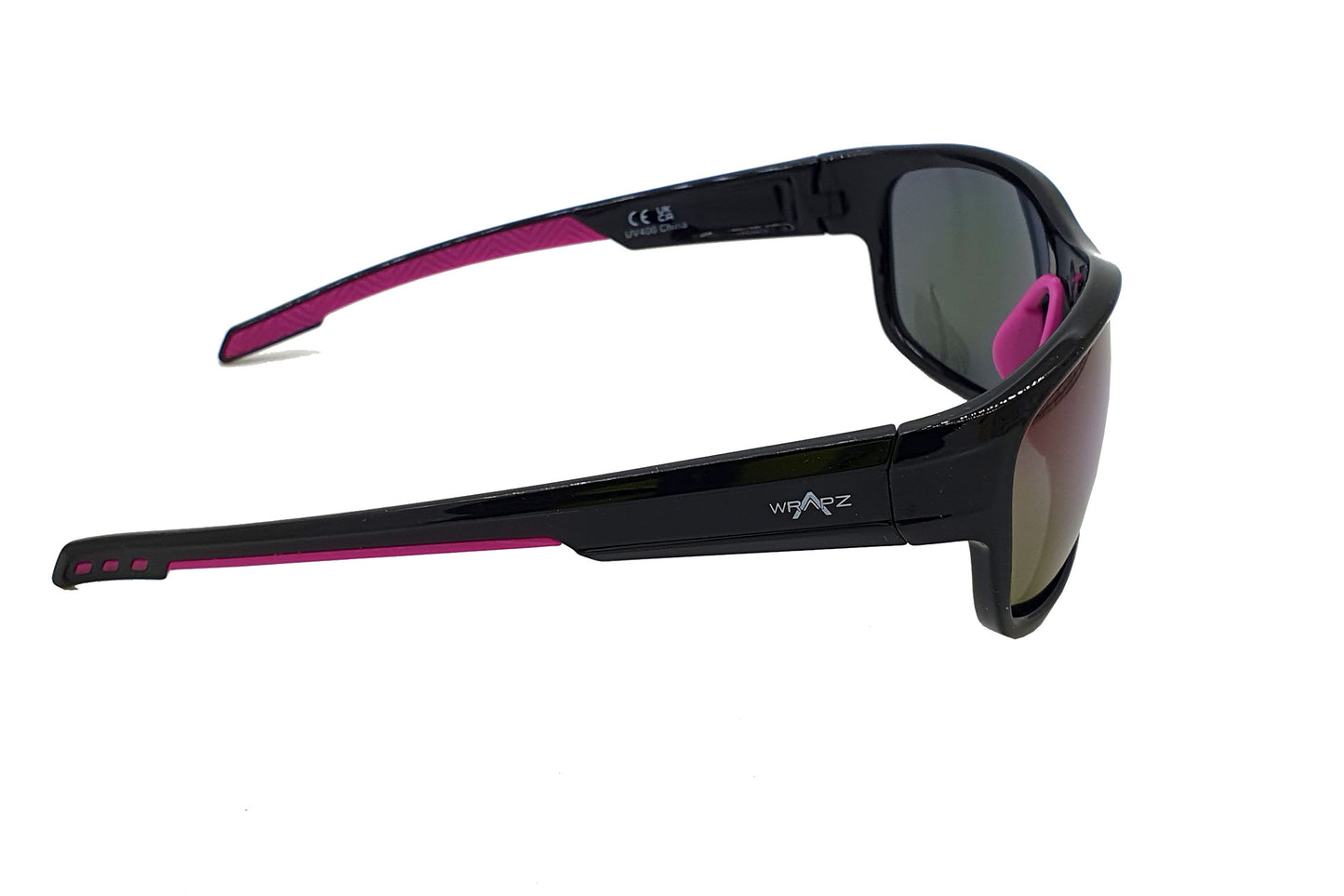 Trio Black Gloss - Purple Mirror Lens Polarised