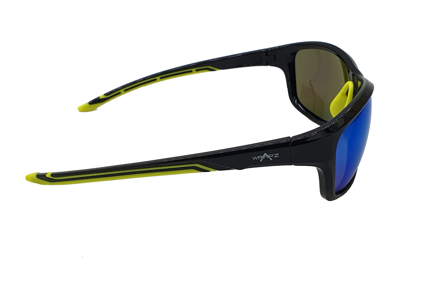 Stripe Gloss Black/Yellow - Lime Yellow Mirror Lens Polarised