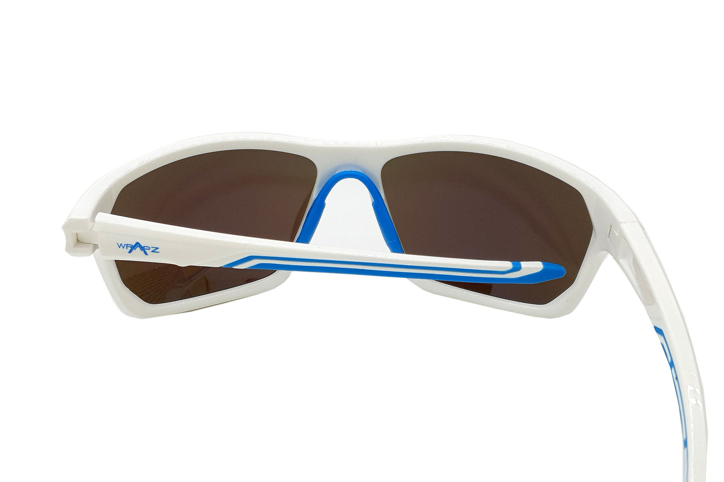 Stripe Gloss White/Turquoise - Ice Blue Mirror Lens Polarised