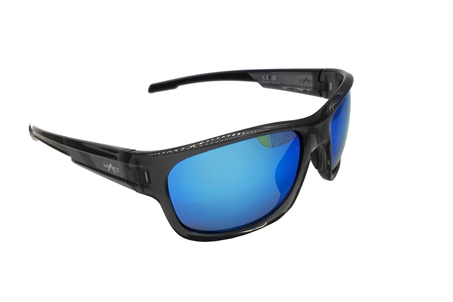 Trio Gloss Crystal Grey - Ice Blue Mirror Lens Polarised