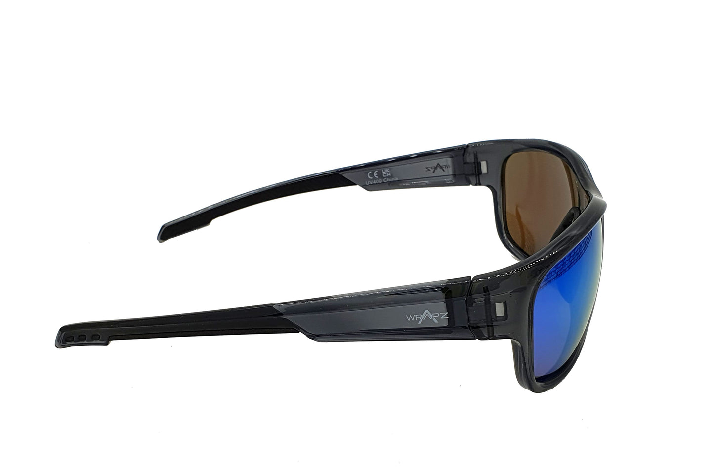 Trio Gloss Crystal Grey - Ice Blue Mirror Lens Polarised