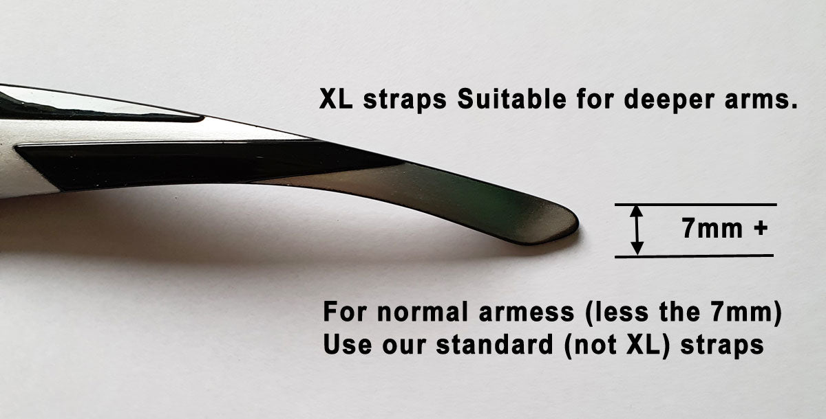 XL Wrapz Floating Sunglasses Strap For Glasses with Thick or Deeper Arms