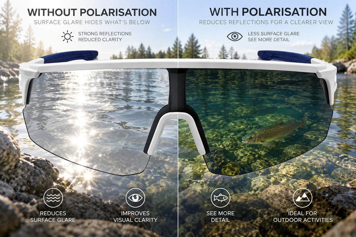 1058 Umpire - White Photochromic Polarised
