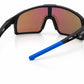 1071 Boundary -  Black with Blue Mirror Polarised Lens