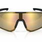 1071 Boundary -  Grey with Gold Mirror Polarised Lens