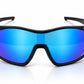 7501 Jaffa -  Black with Polarised Blue Mirror Lens
