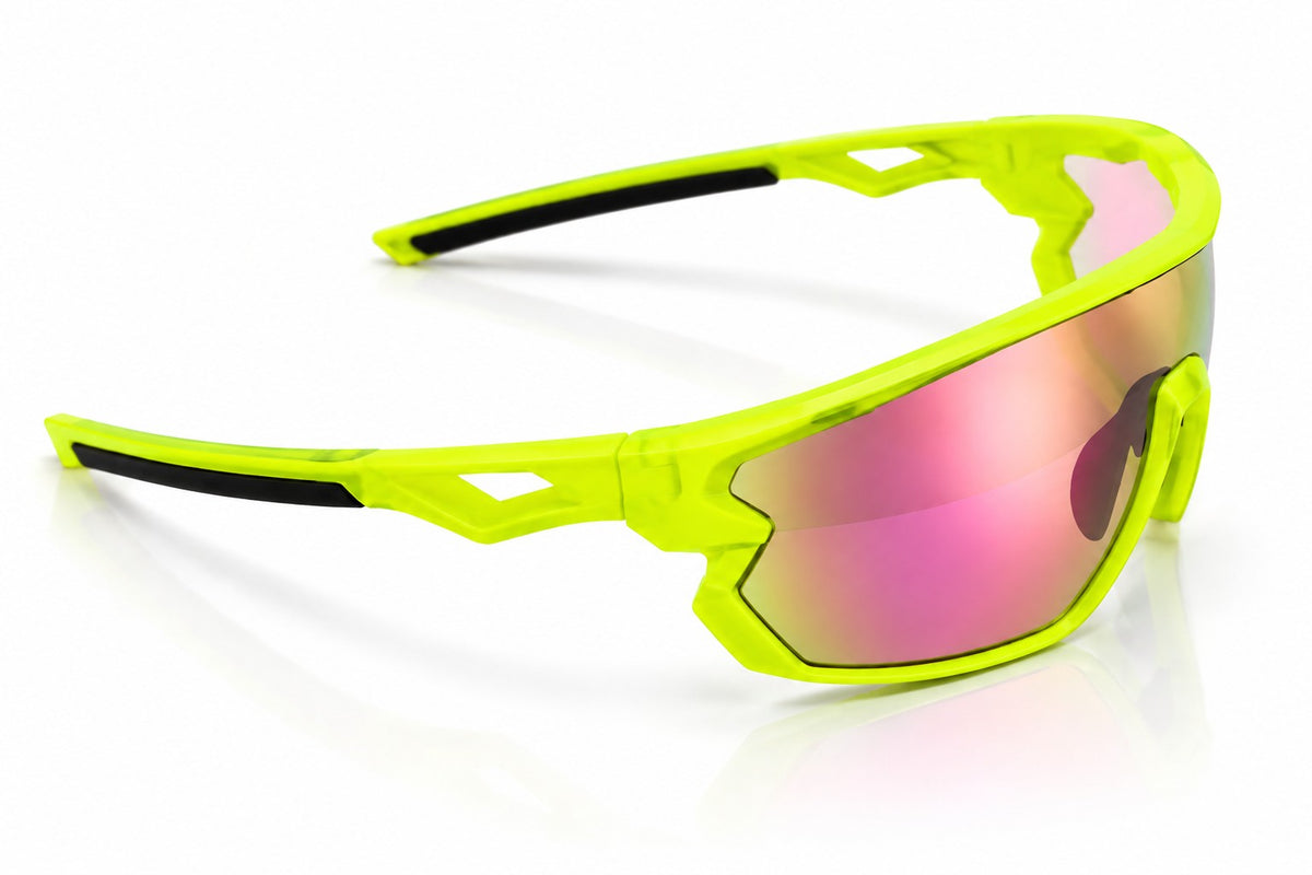 7501 Jaffa - Flourescent Green with Photochromic Transition Mirror Lens