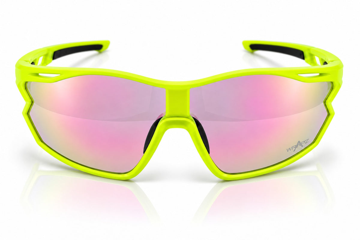 7501 Jaffa - Flourescent Green with Photochromic Transition Mirror Lens