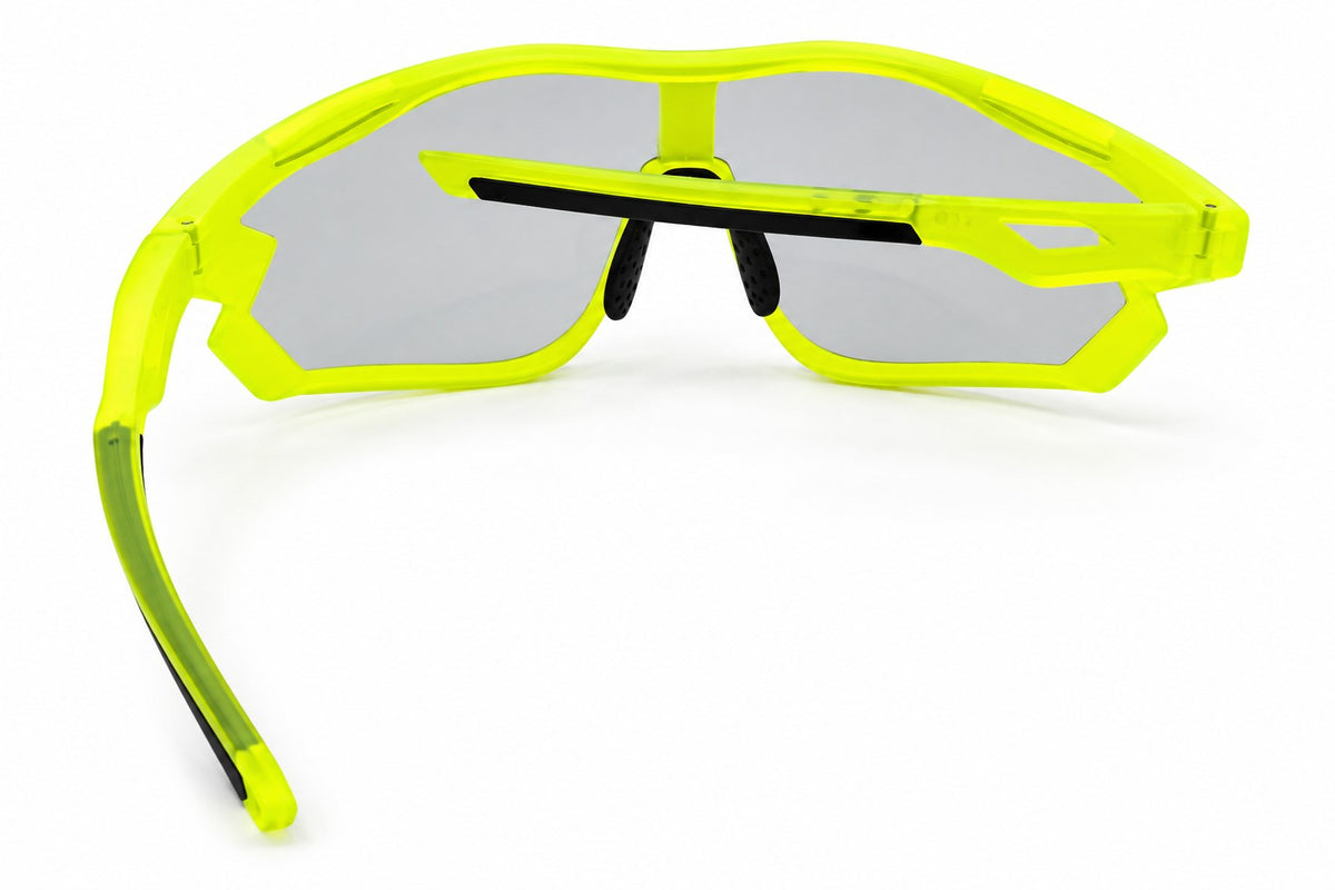 7501 Jaffa - Flourescent Green with Photochromic Transition Mirror Lens