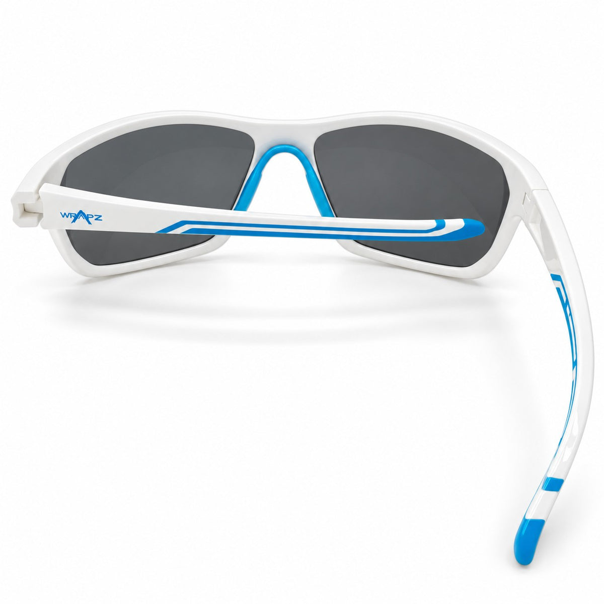 Stripe Gloss White/Turquoise - Ice Blue Mirror Lens Polarised