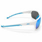 Stripe Gloss White/Turquoise - Ice Blue Mirror Lens Polarised