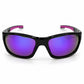 Trio Black Gloss - Purple Mirror Lens Polarised