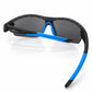 Vortex Matt Grey Vented Frame - Blue/Green Mirror Lens Polarised