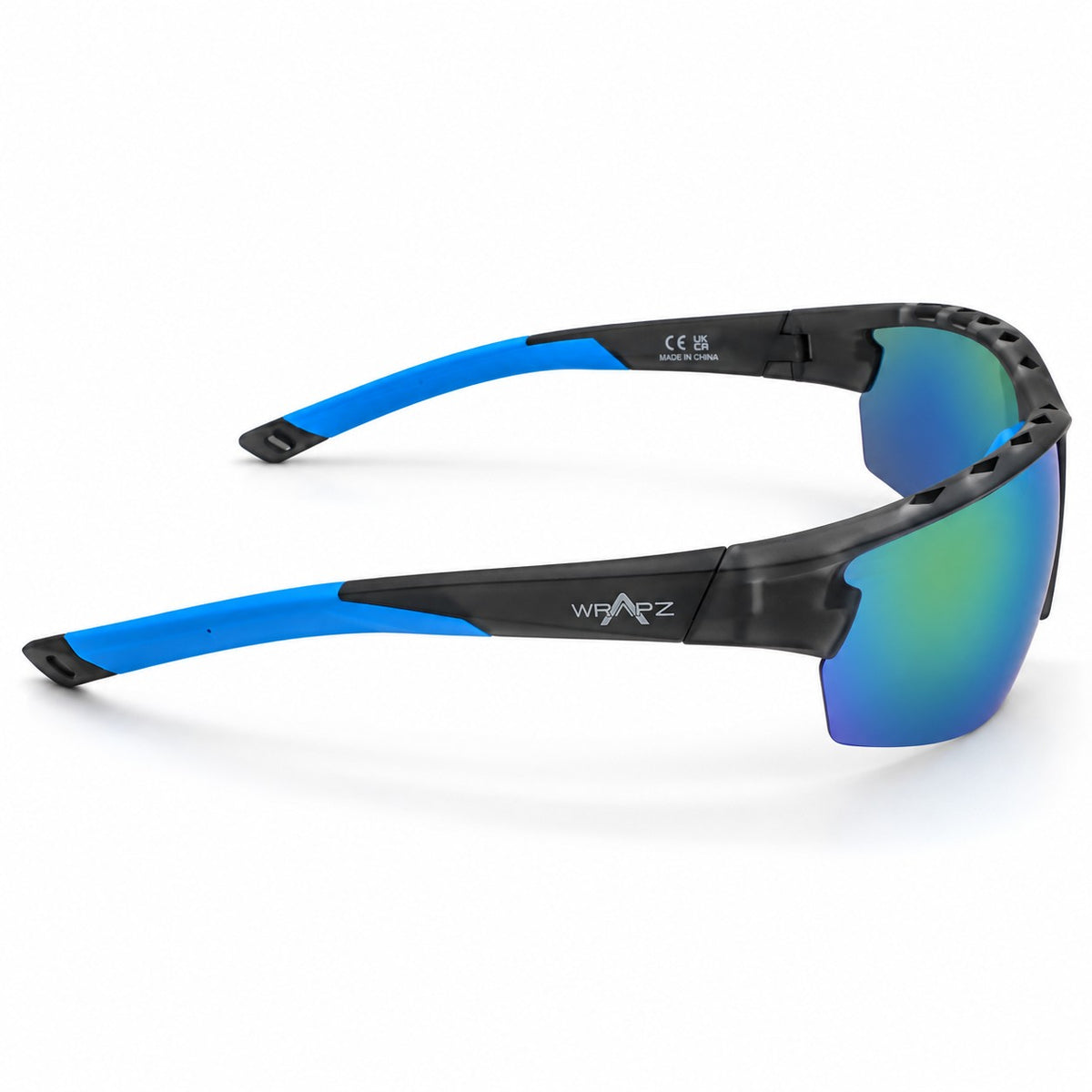 Vortex Matt Grey Vented Frame - Blue/Green Mirror Lens Polarised