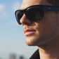 Trio Black Gloss - Grey Lens Polarised
