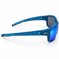 Stealth Matt Teal Blue - Blue Mirror Polarised
