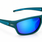 Stealth Matt Teal Blue - Blue Mirror Polarised