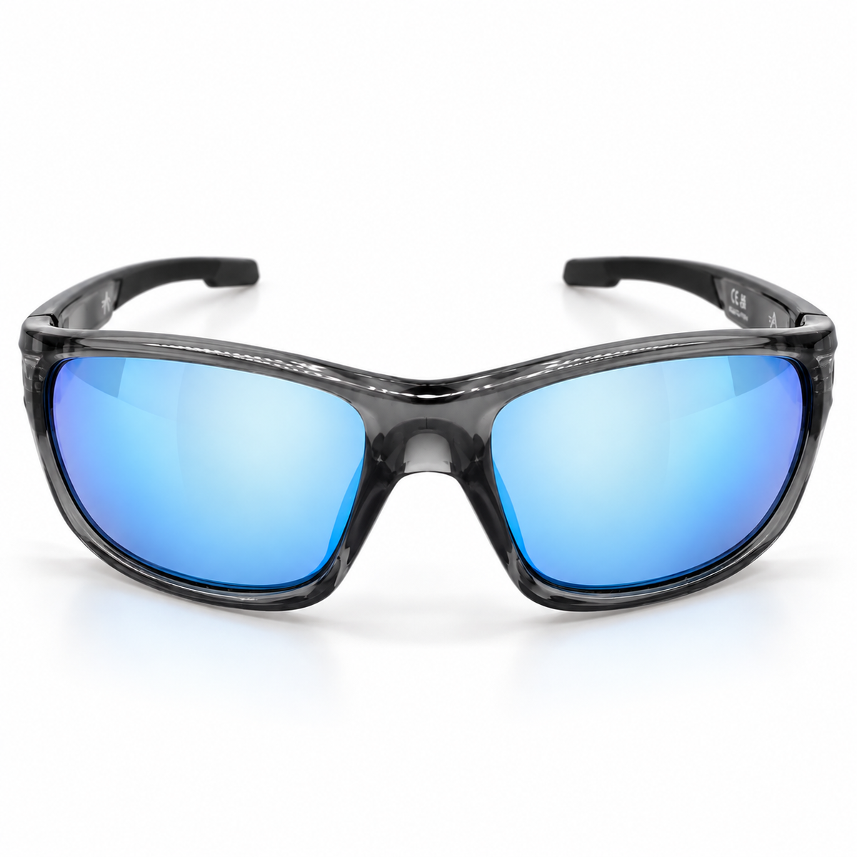 Trio Gloss Crystal Grey - Ice Blue Mirror Lens Polarised
