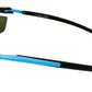 19222 Polarised Sport Sunglasses Black & Blue Mirror Lens
