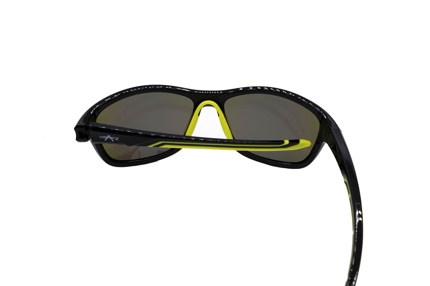Stripe Gloss Black/Yellow - Lime Yellow Mirror Lens Polarised