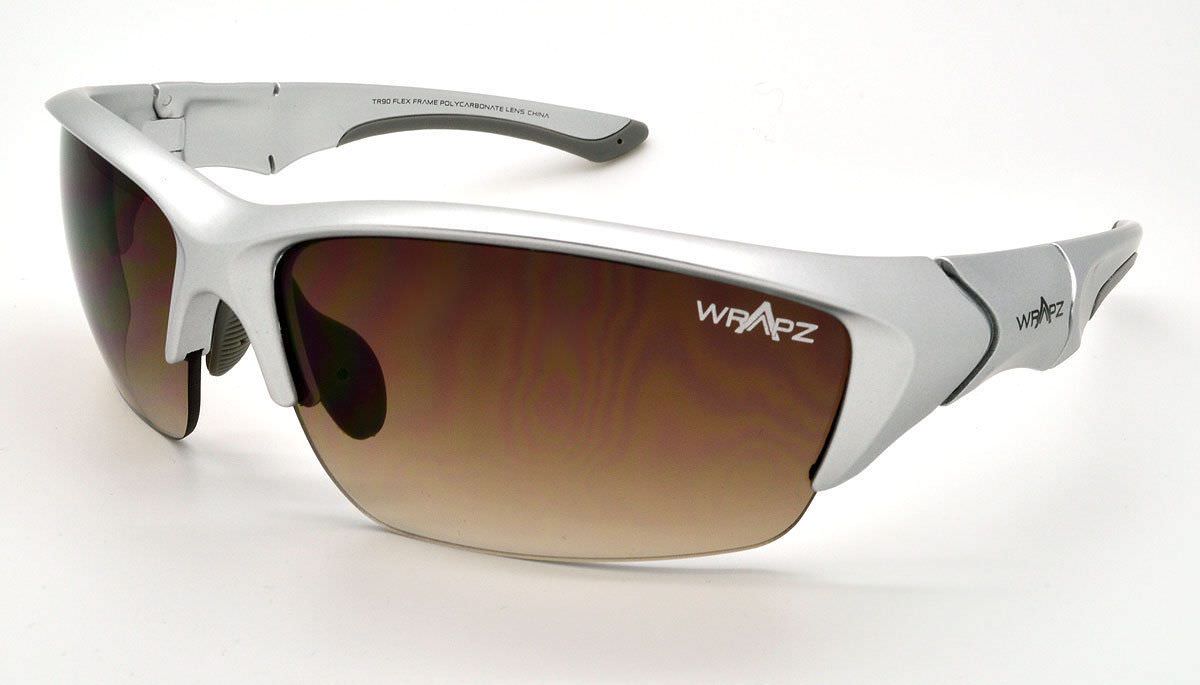 24000 Stormbird Sport Sunglasses Cricket & Golf Silver & Brown Lens